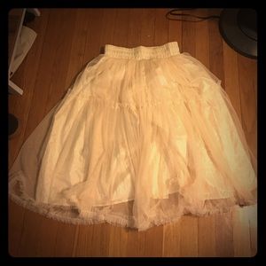Tulle midi skirt